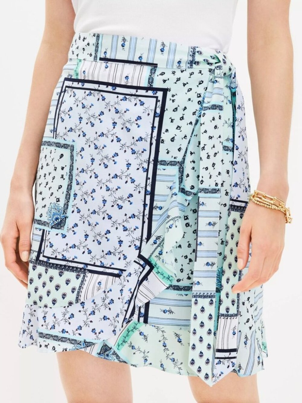 Loft Patchwork Skirt